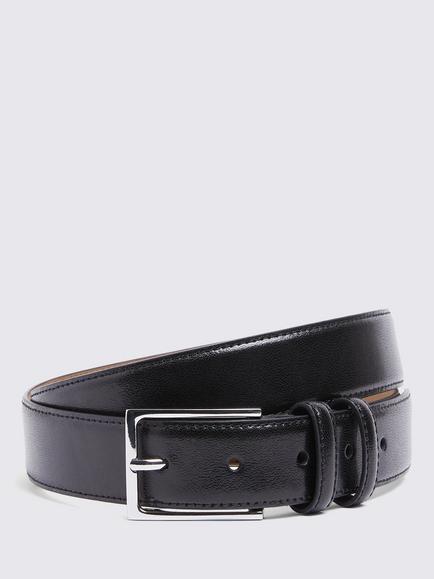 Moss Classic Leather Belt, Black