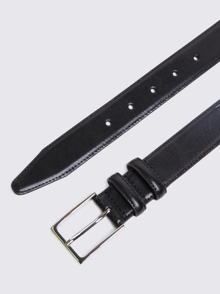 Moss Classic Leather Belt - view 2, Black