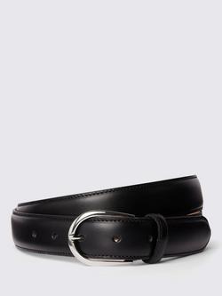 Moss Leather Belt, Black