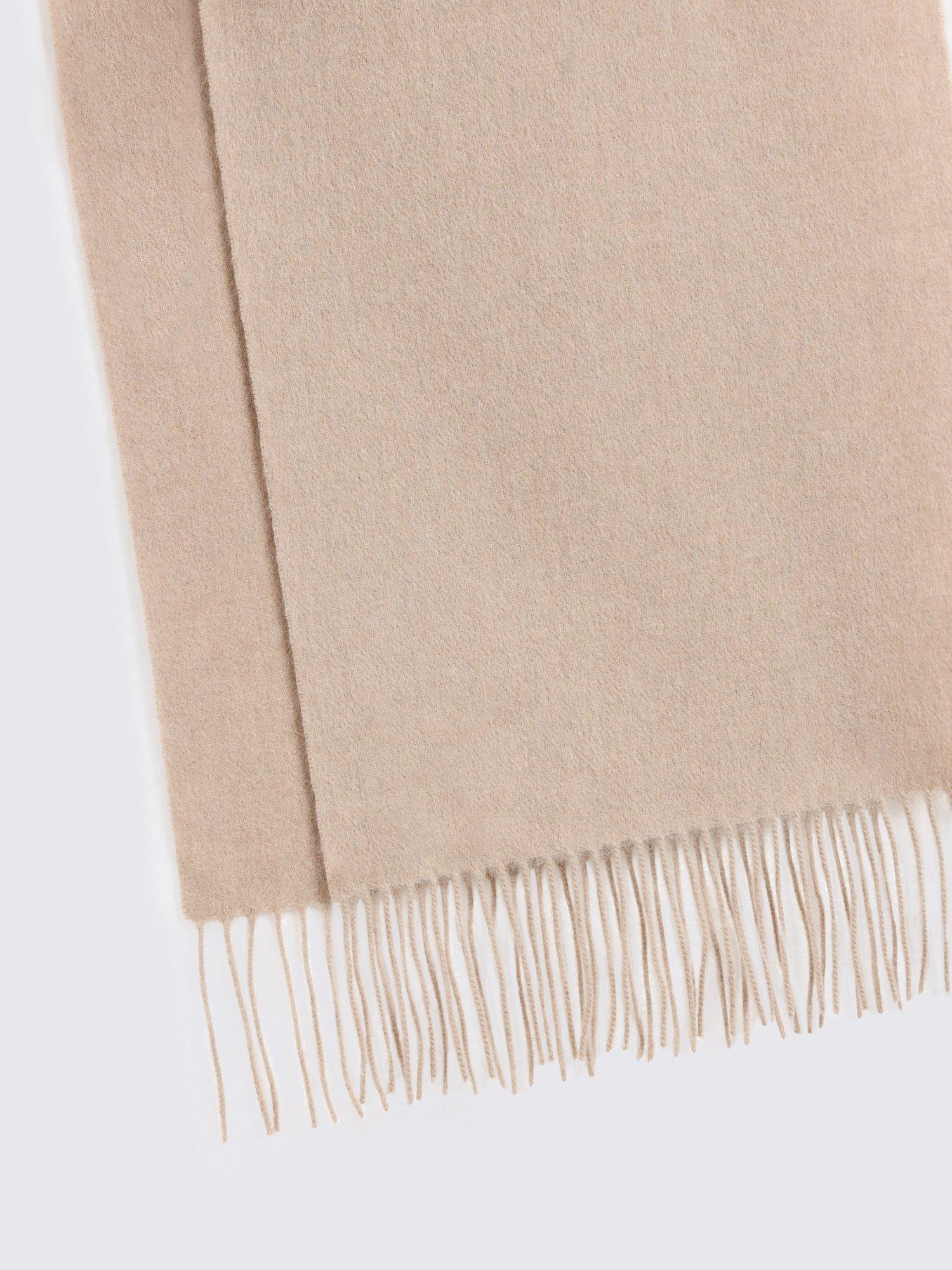 Product image 2 of 2, which shows Moss Wool Cashmere Blend Scarf, Taupe