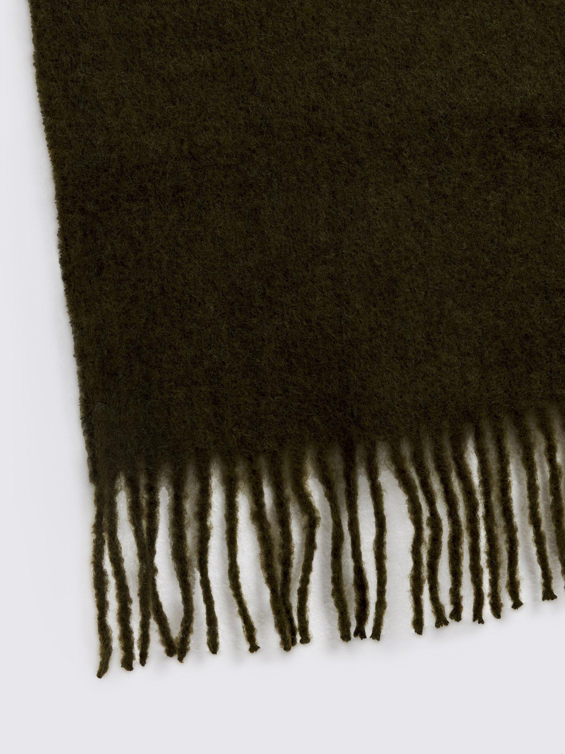 Product image 2 of 2, which shows Moss Oversized Ombré Scarf, Khaki