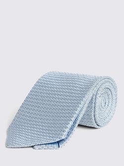 Moss Grenadine Silk Tie, Sky