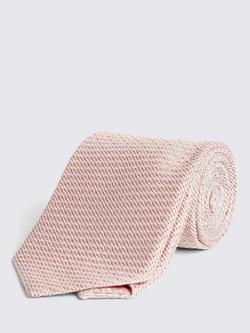 Moss Grenadine Silk Tie, Dusty Pink
