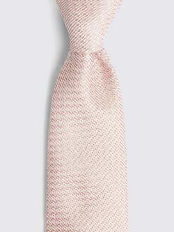 Moss Grenadine Silk Tie - view 2, Dusty Pink