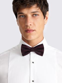 Moss Grenadine Silk Bow Tie, Burgundy, Burgundy