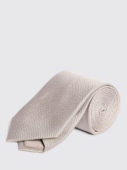 Moss Silk Tie, Champagne