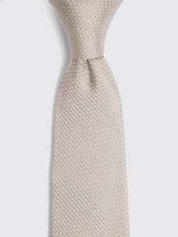 Moss Silk Tie - view 2, Champagne