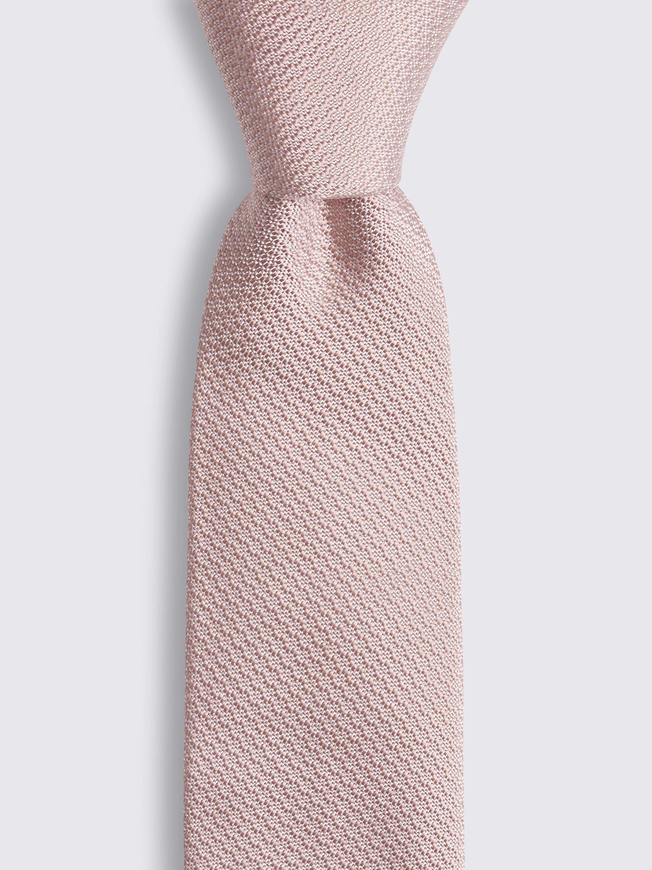 Product image 2 of 2, which shows Moss Silk Tie, Pink, One Size