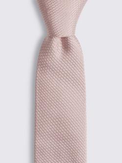 Moss Silk Woven Tie - view 2, Pink