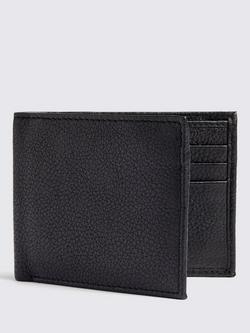 Moss Leather Wallet, Black, Black