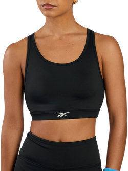 Reebok Tulip Core Sports Bra, Black, Black