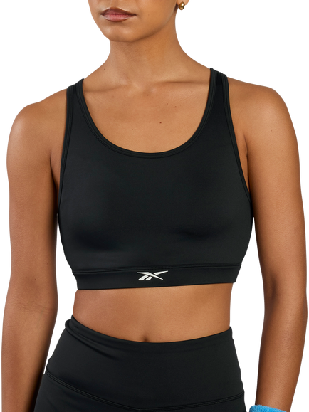 Reebok Tulip Core Sports Bra, Black, Black