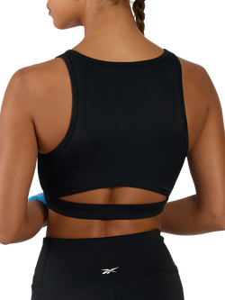 Reebok Tulip Core Sports Bra, Black - view 2, Black