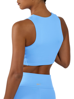 Reebok Women's Contour Crop Top, Peri Blue - view 2, Peri Blue