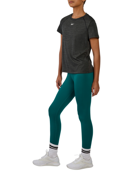 Reebok Women's Core High Rise Leggings, Metal Green, Metal Green