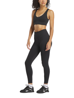 Reebok Women's Lux High-Rise Leggings, Black, Black
