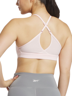 Reebok Training Sports Bra, Pure Pink - view 2, Pure Pink