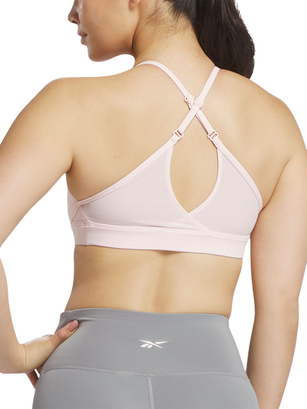 Reebok Training Sports Bra, Pure Pink - view 2, Pure Pink