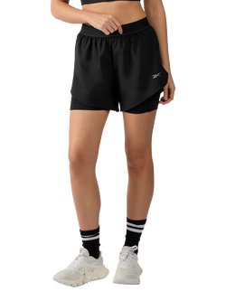 Reebok Run 2-In-1 Shorts, Night Black, Night Black