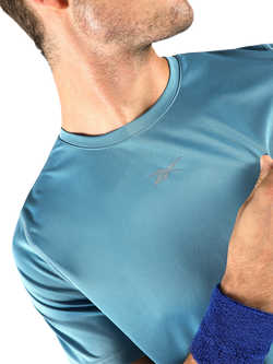 Reebok ID Running T-Shirt, Warped Blue - view 2, Warped Blue