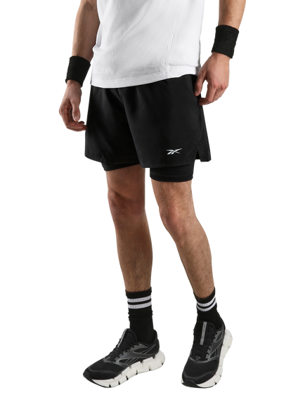 Reebok Athlete 2-in-1 Training Shorts, Black, Black