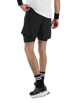 Reebok Athlete 2-in-1 Training Shorts, Black - view 2, Black