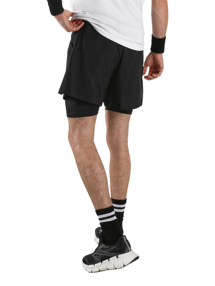 Reebok Athlete 2-in-1 Training Shorts, Black - view 2, Black
