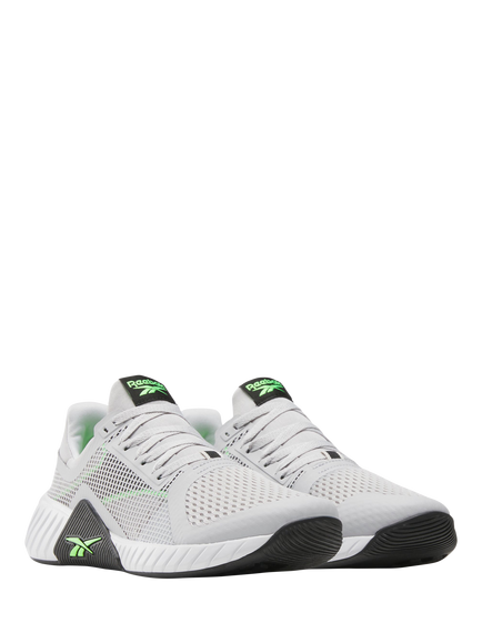 Reebok Men's Flip Charge Trainers, Pure Grey / Lime - view 2, Pure Grey / Lime