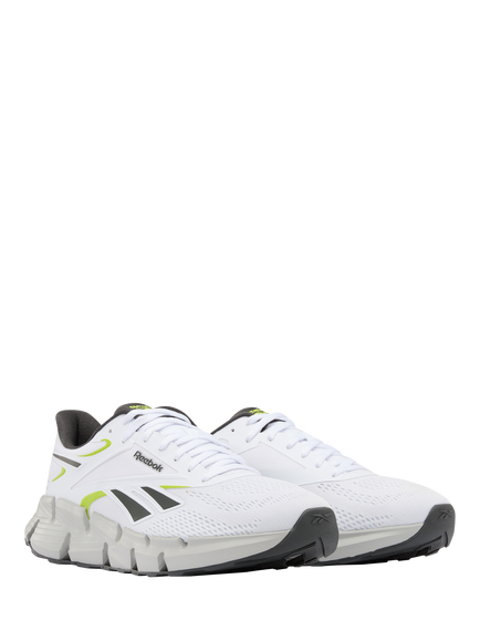 Reebok Men's Zig Dynamica 6 Running Shoes, White/Grey - view 2, White/Grey
