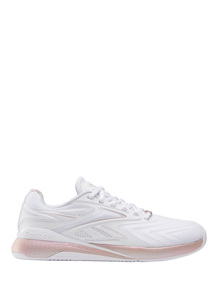 Reebok Women's Nano X5 Edge Trainers, White/ Mauve, White/ Mauve