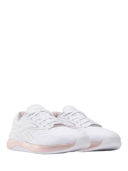 Reebok Women's Nano X5 Edge Trainers, White/ Mauve - view 2, White/ Mauve