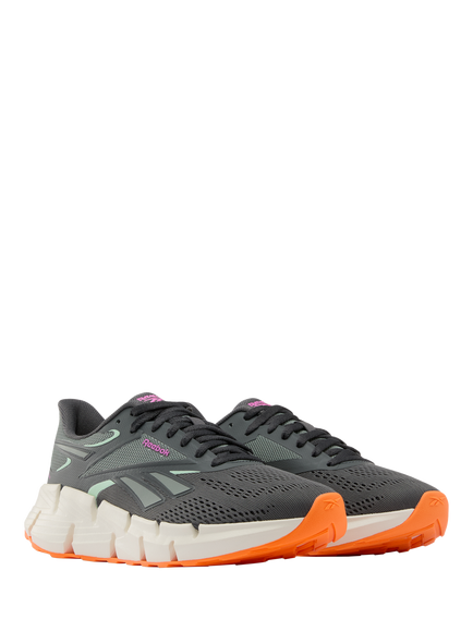 Reebok Women's Zig Dynamica 6 Running Shoes, Grey/Virtualpink - view 2, Grey/Virtualpink