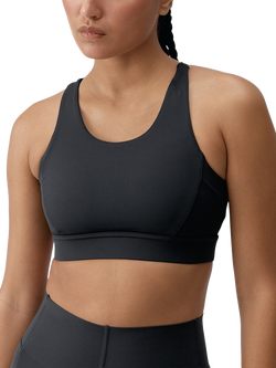 Born Living Yoga Denise Sports Bra, Black, Black