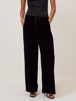 Nobody's Child Mirdanda Velvet Wide Leg Trousers, Black - view 2, Black