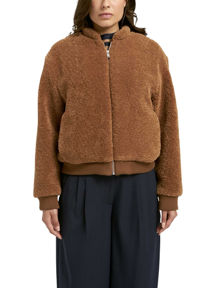 Smith & Soul Teddy Bomber Jacket, Caramel, Caramel