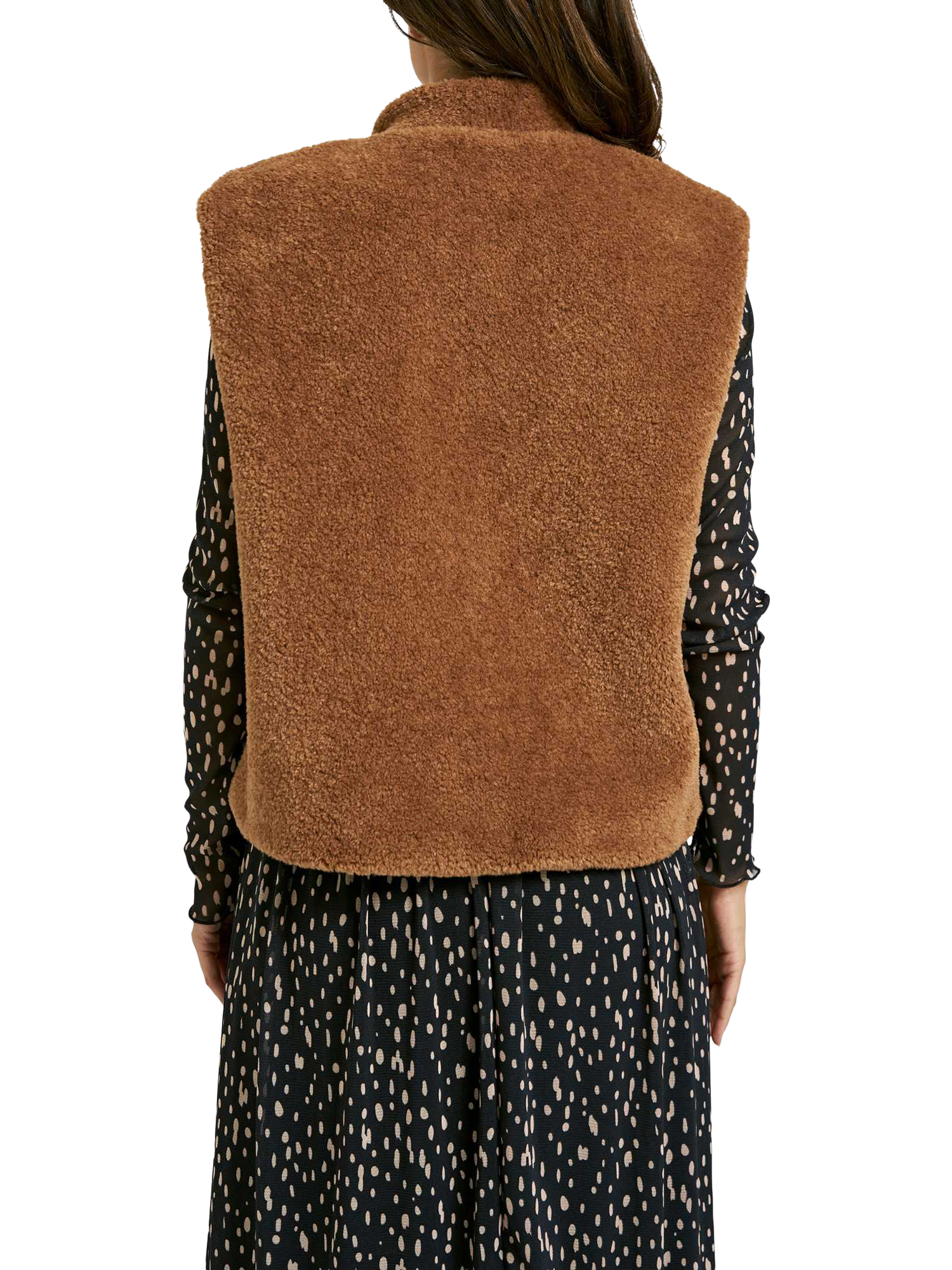 Product image 2 of 6, which shows Smith & Soul Teddy Gilet, Caramel, XS