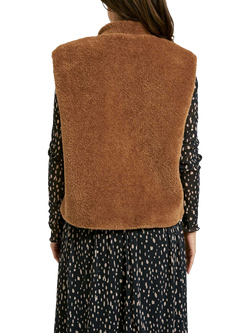 Smith & Soul Teddy Gilet, Caramel - view 2, Caramel