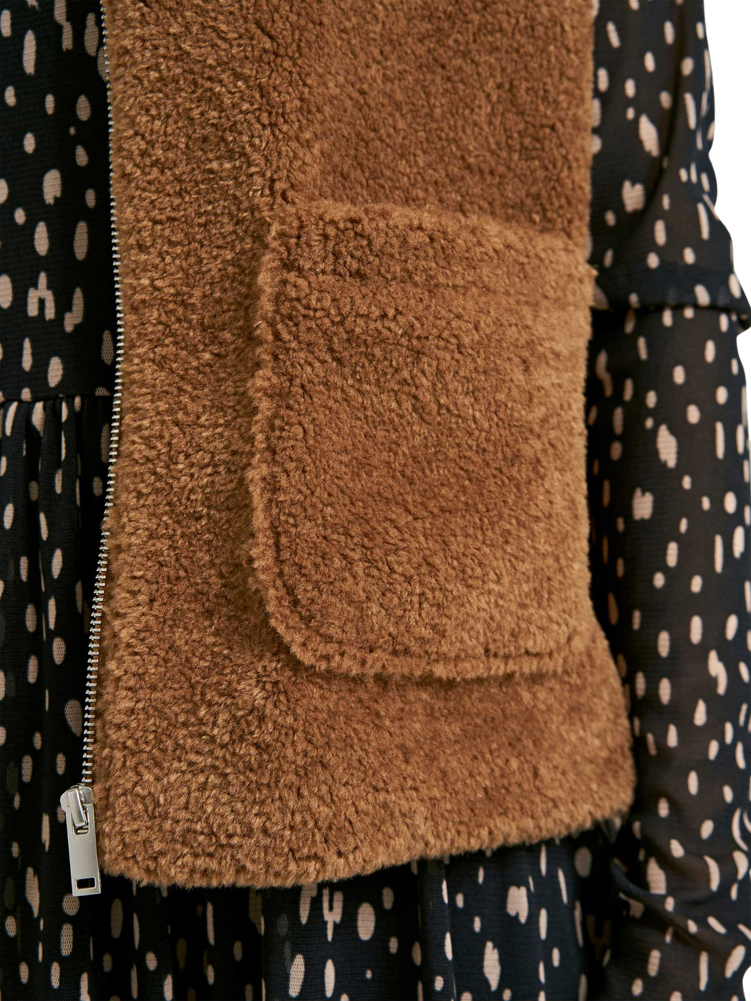 Product image 4 of 6, which shows Smith & Soul Teddy Gilet, Caramel, XS