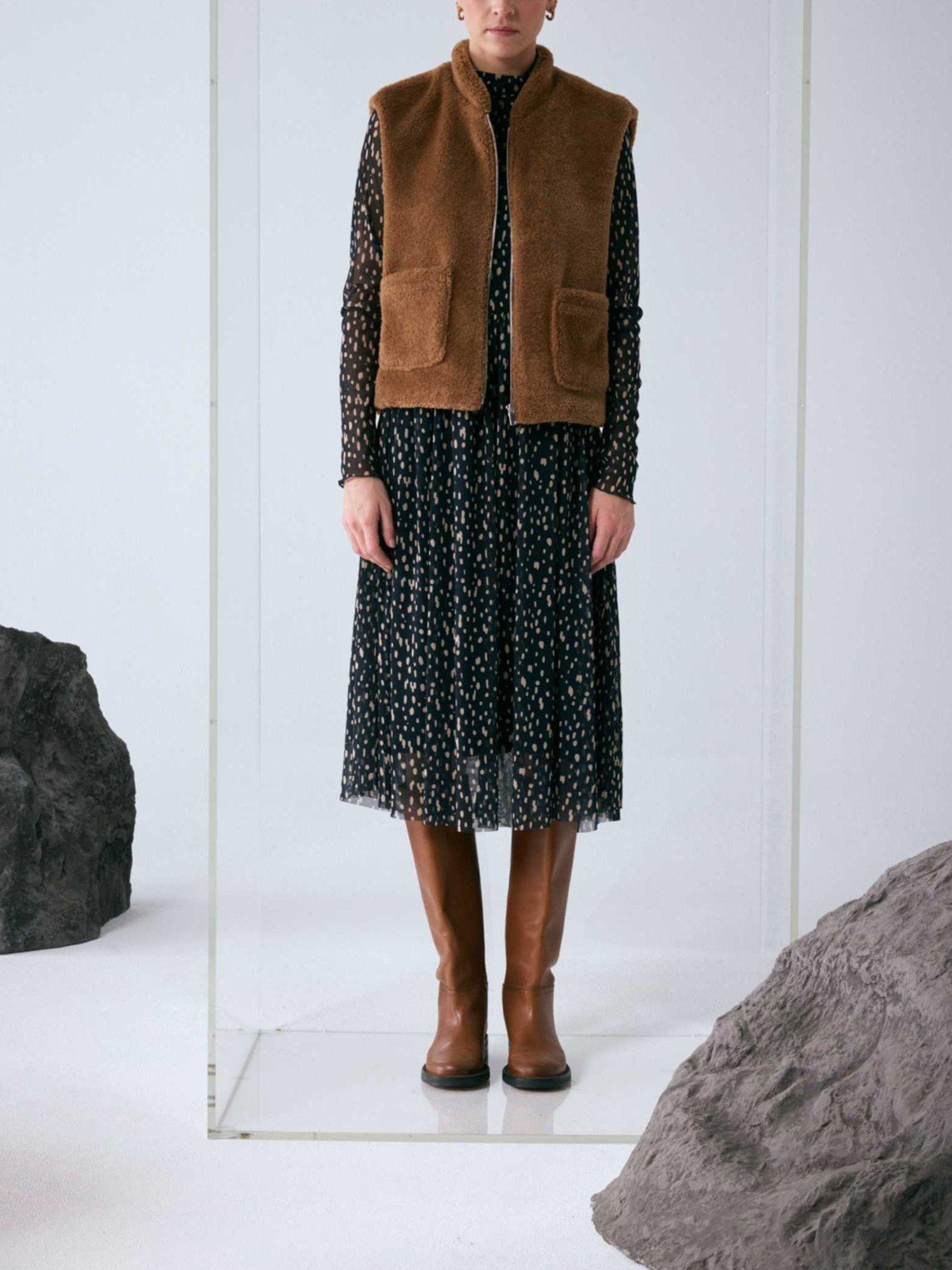 Product image 5 of 6, which shows Smith & Soul Teddy Gilet, Caramel, XS