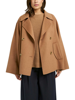 Smith & Soul Double Breasted Wool Blend Jacket, Caramel, Caramel