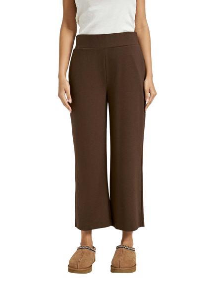 Smith & Soul Jersey Wide Leg Culottes, Dark Brown, Dark Brown