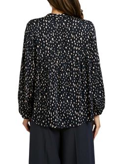 Smith & Soul Polka Dot Long Sleeve Top, Marine - view 2, Marine