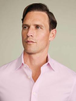Charles Tyrwhitt Non-Iron Cotton Twill Weave Slim Fit Shirt - view 2, Light Pink