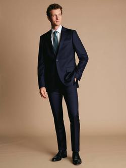 Charles Tyrwhitt Italian Luxury Super 130s Merino Wool Slim Fit Suit Jacket, Dark Navy, Dark Navy
