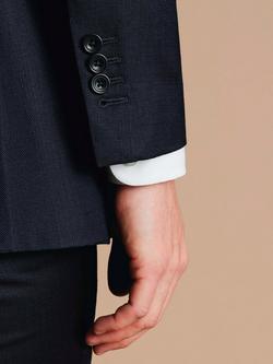 Charles Tyrwhitt Italian Luxury Super 130s Merino Wool Slim Fit Suit Jacket, Dark Navy - view 2, Dark Navy