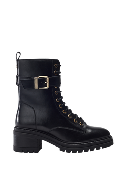 Moda in Pelle Omana Leather Ankle Boots, Black