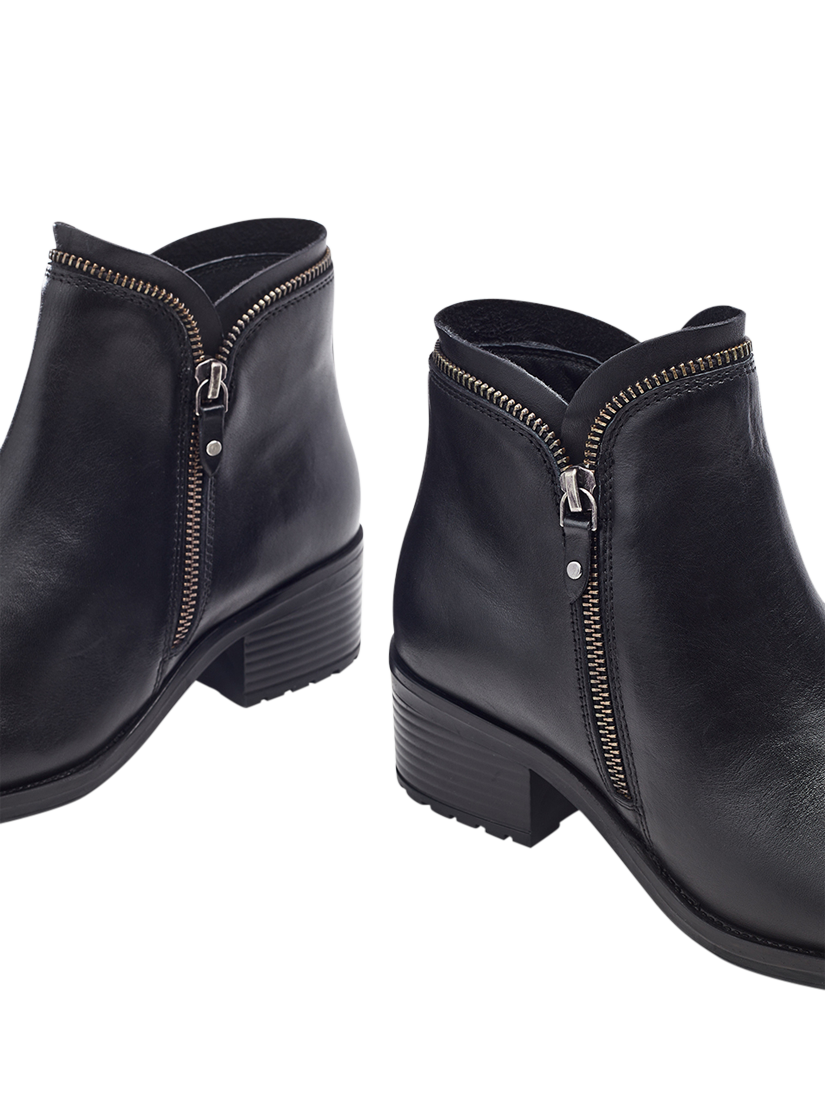 Product image 3 of 4, which shows Moda in Pelle Opulent Leather Ankle Boots, Black, 3