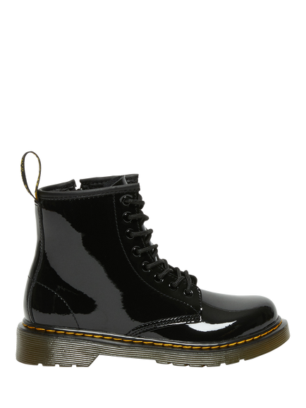 Dr. Martens Kids' 1460 Patent Leather Lace Up Boots, Black, Black