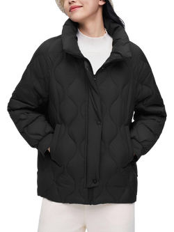 Bosideng Contrast Trim Weightless Down Jacket, Black