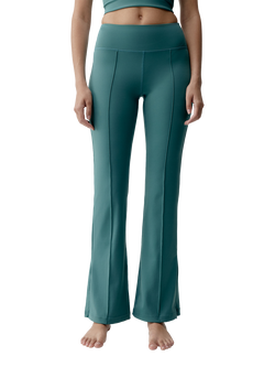Born Living Yoga Marina Full Length Flared Leggings, Cucumber, Cucumber